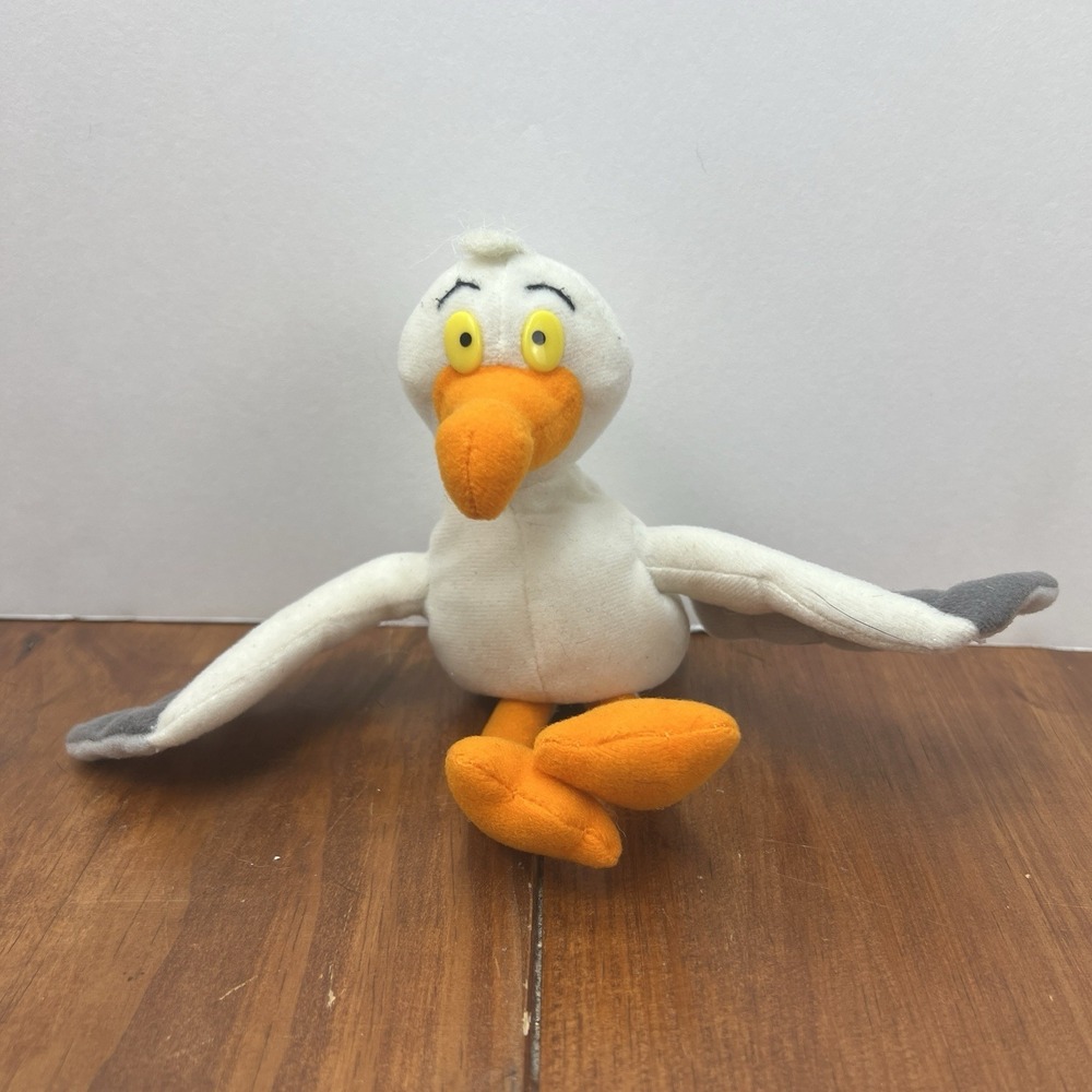 Disney Little Mermaid Scuttle Seagull Applause Plush Bean Bag 7" Vintage